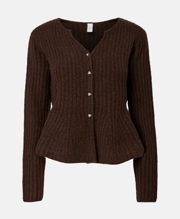 Wool-blend cardigan