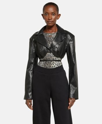 Leather-look jacket