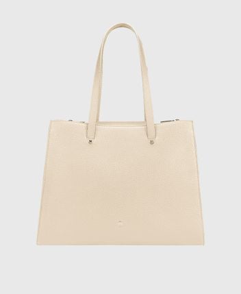 Leather tote bag Ivy