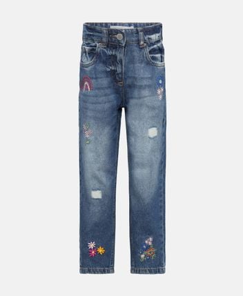 Straight-leg jeans