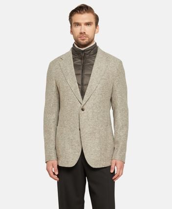 Wool-blend suit jacket Triest