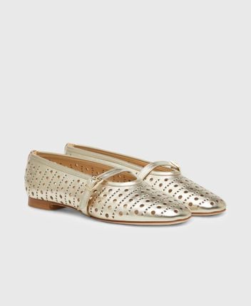 Ballerina flat with straps
