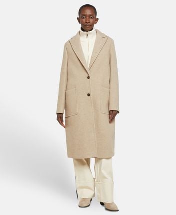 Wool-blend coat