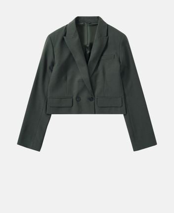 Wool-blend blazer