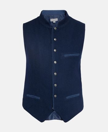 Traditional wool-blend costume gilet