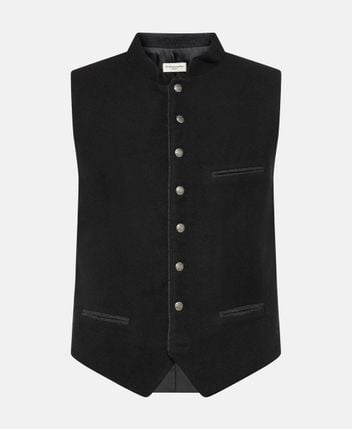 Traditional wool-blend costume gilet