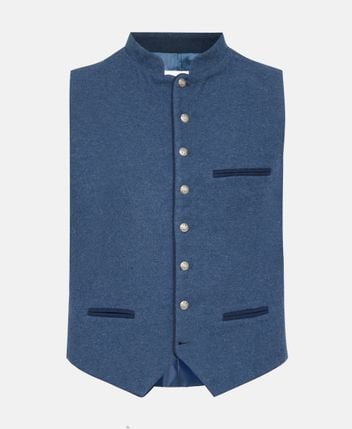 Traditional wool-blend costume gilet