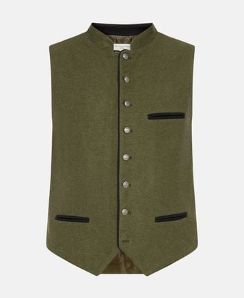 Traditional wool-blend costume gilet