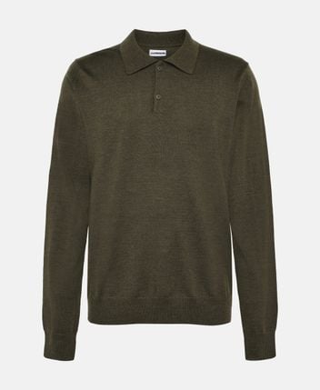 Woolen long-sleeved polo Kai