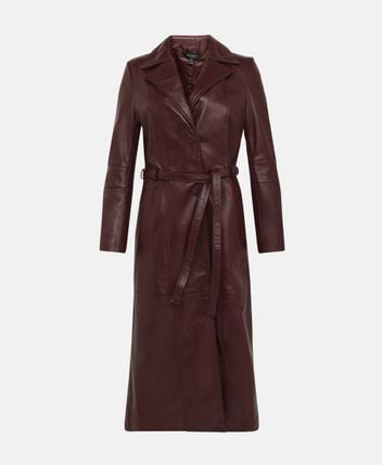 Leather coat