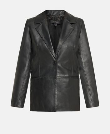 Leather blazer