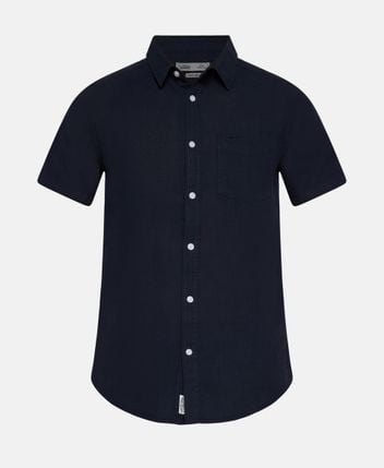 Linen-blend shirt