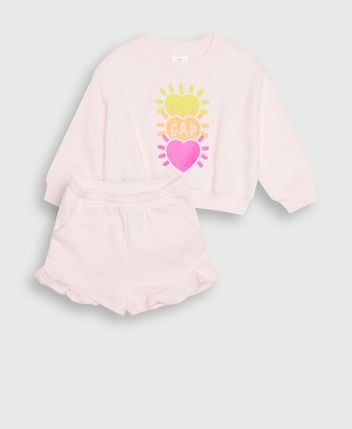Sweatshirt and shorts set