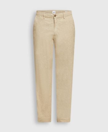 Linen-blend chino