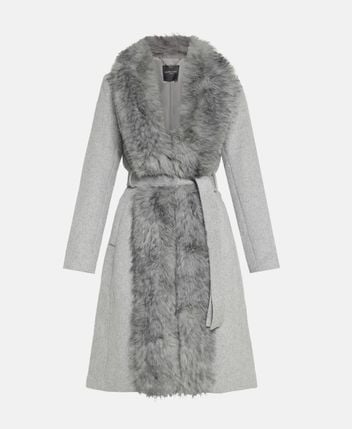 Wool-blend coat
