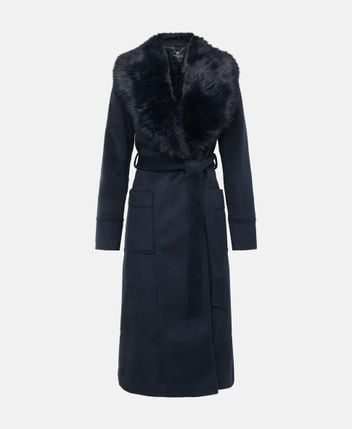 Wool-blend coat