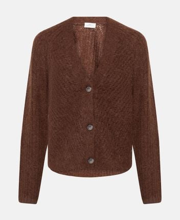 Wool-blend cardigan