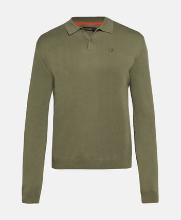Knitted polo shirt