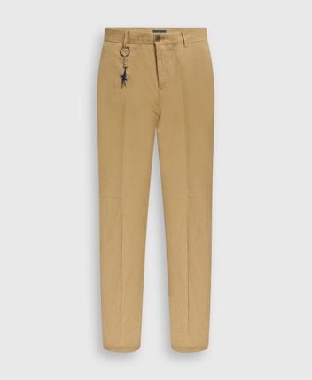 Linen-blend chino