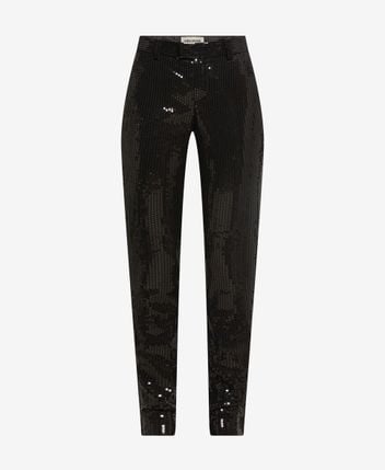 Sequinned pants Prune Zip