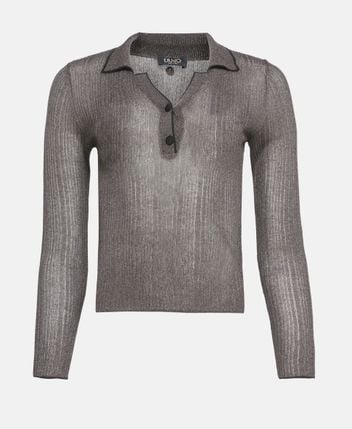 Knitted polo shirt