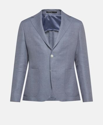 Linen-blend suit jacket Livorno