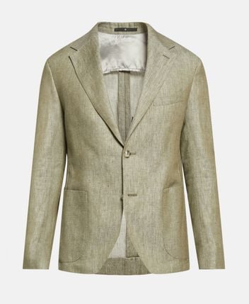 Linen-blend suit jacket Sawyer