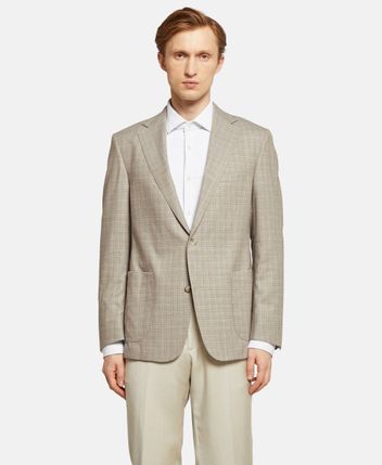 Wool-blend suit jacket Matteo