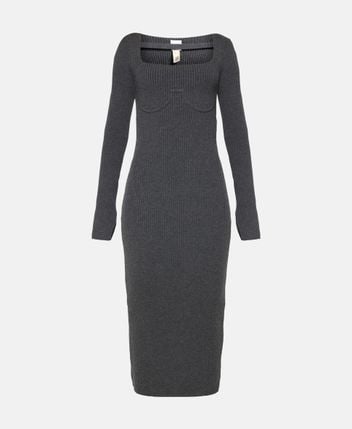 Wool-blend dress