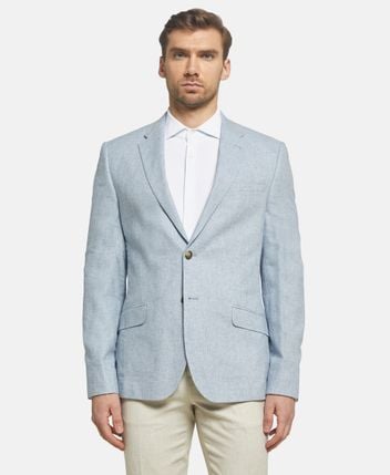 Linen-blend suit jacket Damaskj