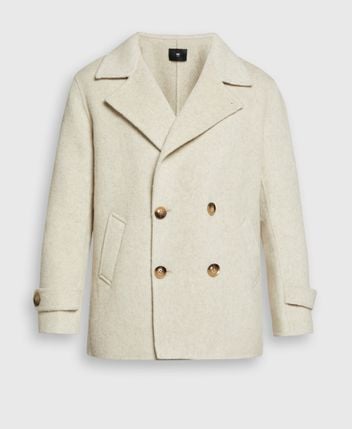 Wool-blend short coat Caban Home