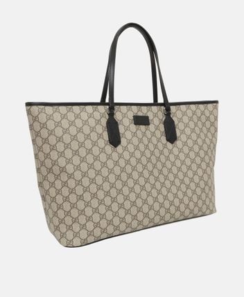 Leather tote bag