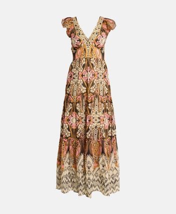 Silk-blend dress