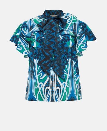 Silk shirt blouse