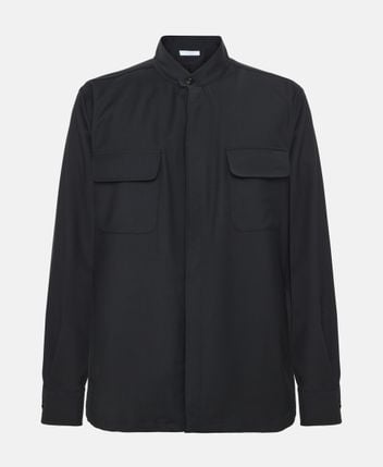 Wool-blend overshirt