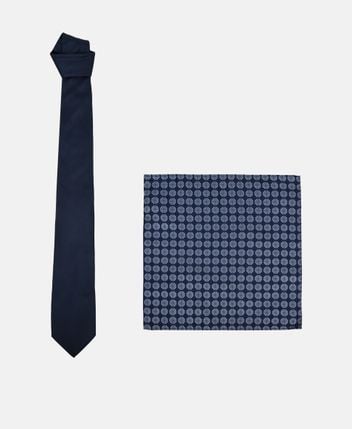 Silk tie and pocket square Java