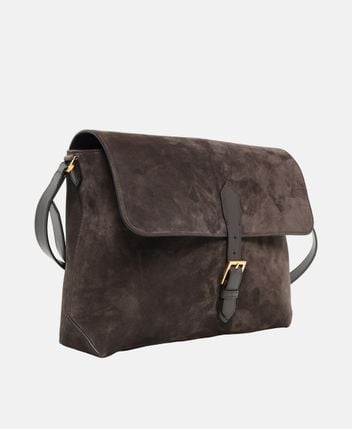 Leather cross body bag Ebony