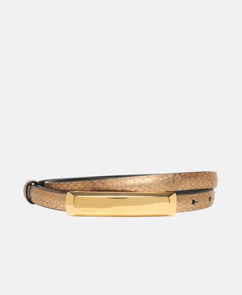 Leather belt