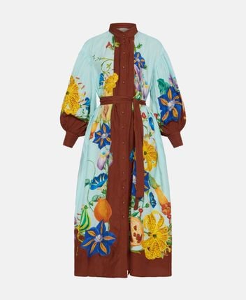 Silk-blend dress