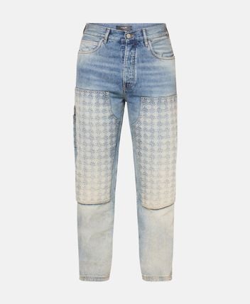 Straight leg jeans Debossed Ma Quad