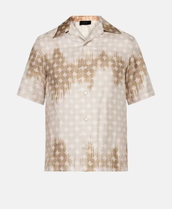 Short sleeve silk shirt Quad