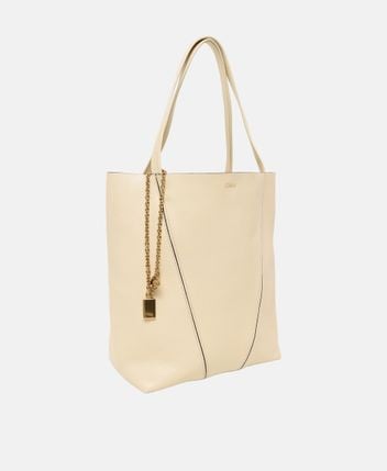 Leather shopper