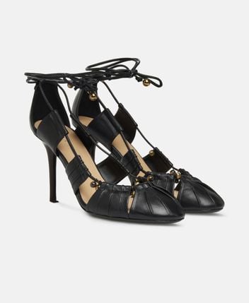 Ankle strap pump