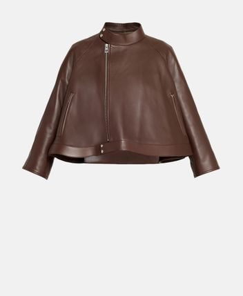 Lamb's leather jacket Trapeze
