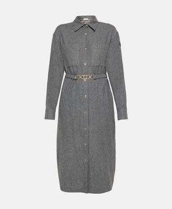 Wool-blend dress
