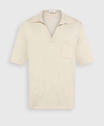 Woolen polo shirt