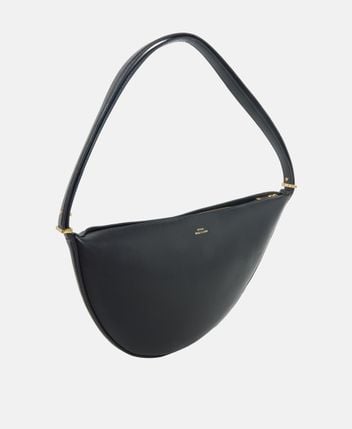 Leather shoulder bag Scooped