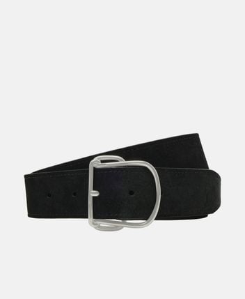 Leather belt Swirl