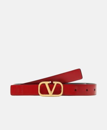 Reversible leather belt