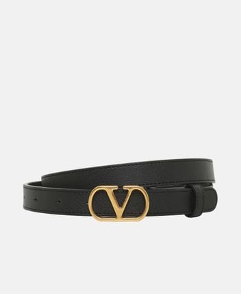 Reversible leather belt Vlogo Signature